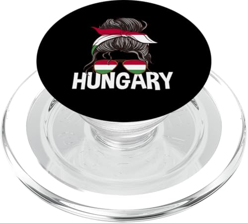 Ungarisches Mädchen Unordentlicher Haarknoten, ungarische Flagge für Frauen PopSockets PopGrip für MagSafe von Magyarorszag Hungarian Flag Magyar Hungary Roots