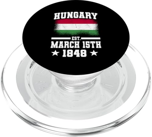 Ungarn Est. 15. März 1848 Ungarisch Nemzeti Ünnep PopSockets PopGrip für MagSafe von Magyarorszag Hungarian Flag Magyar Hungary Roots