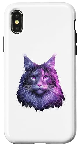 Hülle für iPhone X/XS Maine Coon American Longhair von Maine Coon Cat Lover Gifts