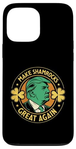 Hülle für iPhone 13 Pro Max Retro Trump St. Patrick's Day - Make Shamrocks Great Again von Make St. Patrick’s Day Great Again President Trump