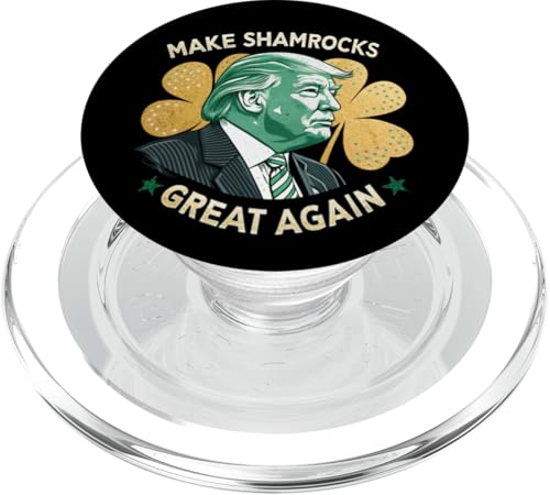 Irish American - Funny Make St. Patrick's Day Great Again PopSockets PopGrip für MagSafe von Make St. Patrick’s Day Great Again President Trump