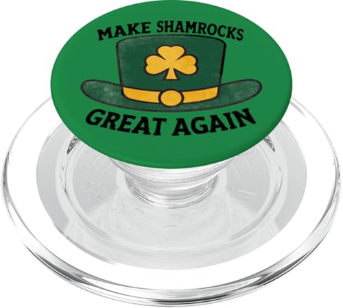 Machen Sie Kleeblätter wieder großartig – Feiern Sie St. Patrick's Day PopSockets PopGrip für MagSafe von Make St. Patrick’s Day Great Again President Trump