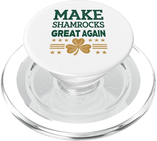 Stolzer Trump St. Patrick's Day - Make Shamrocks Great Again PopSockets PopGrip für MagSafe von Make St. Patrick’s Day Great Again President Trump