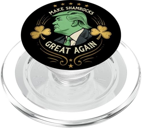 Stolzer Trump macht St. Patrick's Day wieder großartig PopSockets PopGrip für MagSafe von Make St. Patrick’s Day Great Again President Trump