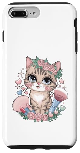 Eine Katze schminkt sich und schminkt Kosmetik Hülle für iPhone 7 Plus/8 Plus von Make Up Cosmetology Lover Gifts Cosmetics