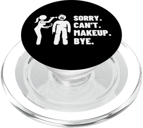 Sorry Can't Makeup Bye Lustiger Maskenbildner PopSockets PopGrip für MagSafe von Makeup Artist Beauty Salon