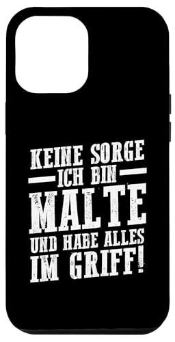 Hülle für iPhone 13 Pro Max Vorname Malte von Malte Geschenk