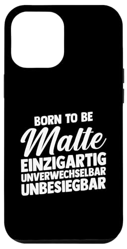 Hülle für iPhone 15 Pro Max Vorname Malte von Malte Geschenk