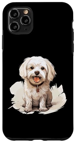 Hülle für iPhone 11 Pro Max Malteser Hunderasse Haustier niedliche Grafik von Maltese Dog Breed Pet Designs