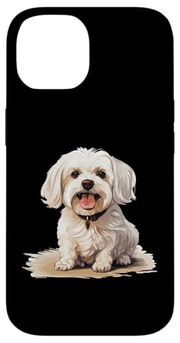 Hülle für iPhone 14 Malteser Hunderasse Haustier niedliche Grafik von Maltese Dog Breed Pet Designs