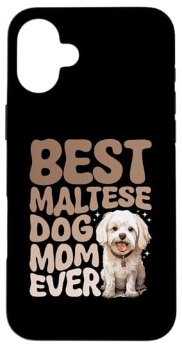 Hülle für iPhone 16 Plus Malteser Hunderasse Haustier Beste Malteser Hund Mama aller Zeiten von Maltese Dog Breed Pet Designs