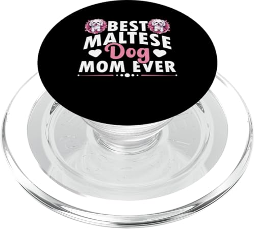 Malteser Hunderasse Haustier Malteser Hund Mama PopSockets PopGrip für MagSafe von Maltese Dog Breed Pet Designs