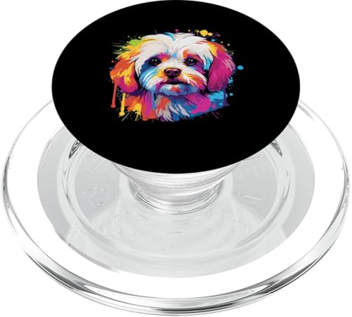 Malteser Hunderasse Pet Pop Art PopSockets PopGrip für MagSafe von Maltese Dog Breed Pet Designs