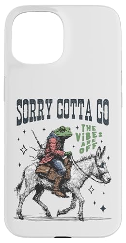 Cooler Cowboy-Frosch, der einen Esel reitet, Gotta Go,The Vibes are Off Hülle für iPhone 15 Cooler Cowboy-Frosch, der einen Esel reitet, Gotta Go,The Vibes are Off Hülle für iPhone 15 von Man I Love Frogs