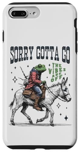 Cooler Cowboy-Frosch, der einen Esel reitet, Gotta Go,The Vibes are Off Hülle für iPhone 7 Plus/8 Plus Cooler Cowboy-Frosch, der einen Esel reitet, Gotta Go,The Vibes are Off Hülle für iPhone 7 Plus/8 Plus von Man I Love Frogs