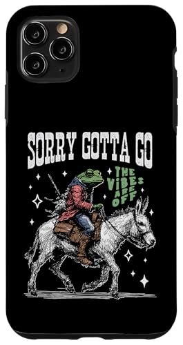 Frosch reitet auf einem Esel, handgezeichnete Vintage-Westernästhetik Hülle für iPhone 11 Pro Max Frosch reitet auf einem Esel, handgezeichnete Vintage-Westernästhetik Hülle für iPhone 11 Pro Max von Man I Love Frogs