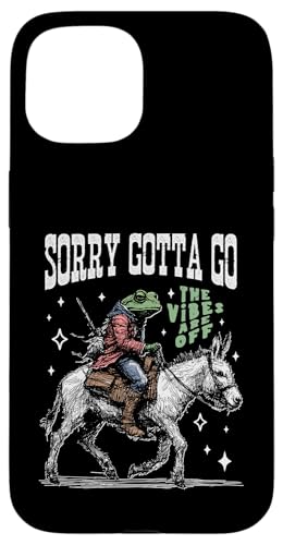 Frosch reitet auf einem Esel, handgezeichnete Vintage-Westernästhetik Hülle für iPhone 15 Frosch reitet auf einem Esel, handgezeichnete Vintage-Westernästhetik Hülle für iPhone 15 von Man I Love Frogs