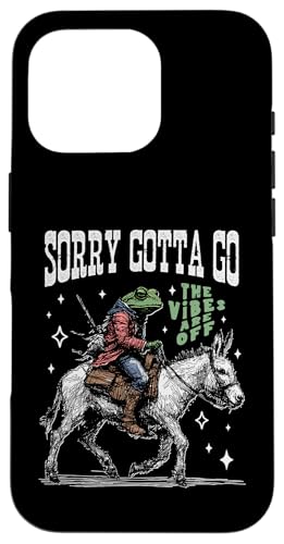 Frosch reitet auf einem Esel, handgezeichnete Vintage-Westernästhetik Hülle für iPhone 16 Pro Frosch reitet auf einem Esel, handgezeichnete Vintage-Westernästhetik Hülle für iPhone 16 Pro von Man I Love Frogs