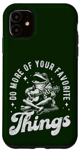 Hülle für iPhone 11 Frosch Rockstar spielt Gitarre, machen Sie mehr von Ihren Lieblingssachen von Man I Love Frogs