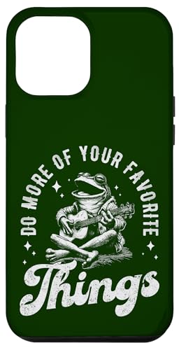 Hülle für iPhone 12 Pro Max Frosch Rockstar spielt Gitarre, machen Sie mehr von Ihren Lieblingssachen von Man I Love Frogs