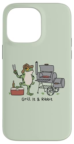 Lustiger Cowboy-Frosch mit Grillfähigkeiten, Sommer-Hinterhof-Grill Hülle für iPhone 14 Pro Max von Man I Love Frogs