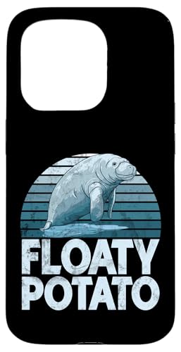 Lustige Seekühe mit Aufschrift „Süßer molliger Delfin Seekuh“ Hülle für iPhone 15 Pro von Manatee Clothing & Floaty Potatoes Accessories