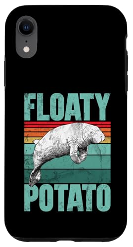 Lustige Seekühe mit Aufschrift „Süßer molliger Delfin Seekuh“ Hülle für iPhone XR von Manatee Clothing & Floaty Potatoes Accessories