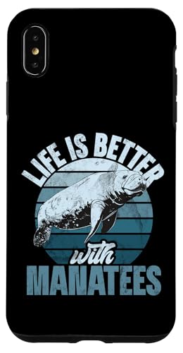 Lustige Seekühe mit Aufschrift „Süßer molliger Delfin Seekuh“ Hülle für iPhone XS Max von Manatee Clothing & Floaty Potatoes Accessories