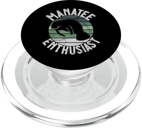 Lustige Seekühe mit Aufschrift „Süßer molliger Delfin Seekuh“ PopSockets PopGrip für MagSafe von Manatee Clothing & Floaty Potatoes Accessories