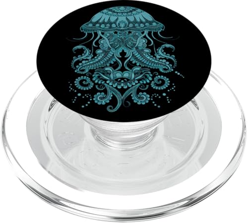 Mandala Medusa Qualle PopSockets PopGrip für MagSafe von Mandala Meerestiere