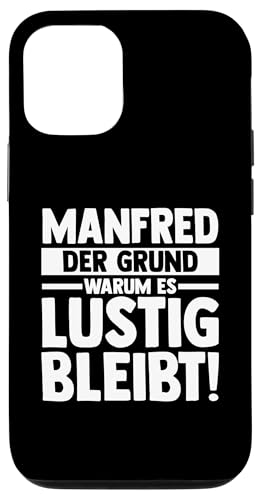 Hülle für iPhone 14 Vorname Manfred von Manfred Geschenk