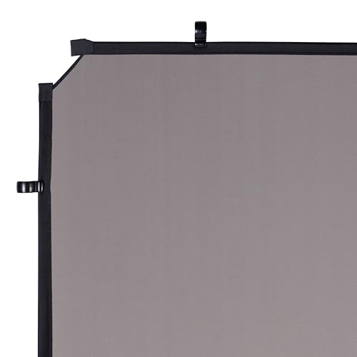 Manfrotto EzyFrame Fotografie/Video Großformat Falthintergrund Cover 2 x 2,3 mm - Grau - extrem portabel/Familienaufnahmen/Porträts/animierte Action-Posen/Mode/Werbung - LL LB7955 von Manfrotto