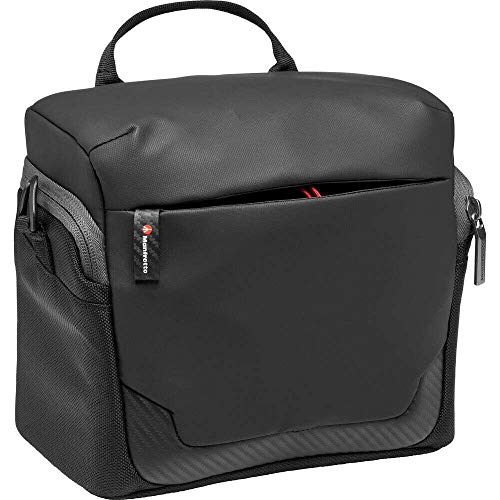 Manfrotto MB MA2-SB-M Advanced² M, mittelgroße Schultertasche für spiegellose CSC Kameras mit Standardobjektiven, mit mehreren Taschen, Stativbefestigung, abnehmbarer Schultergurt, beschichteter Stoff von Manfrotto