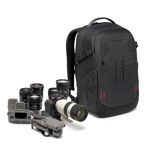 Manfrotto PRO Light Backloader M, Professioneller Kamerarucksack für Kameras, Zugriff von Oben und Hinten, Doppelte Stativbefestigung, Gepolsterter Rucksack mit Austauschbaren Trennwänden, Schwarz von Manfrotto