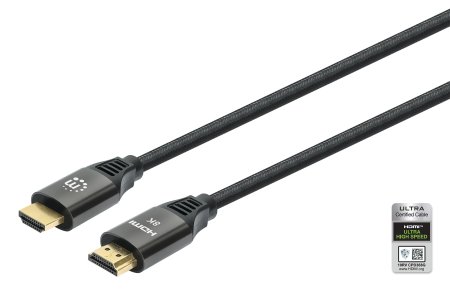 MANHATTAN 8K@60Hz Zertifiziertes Ultra High Speed HDMI-Kabel mit Ethernet-Kanal, 3 m von Manhattan