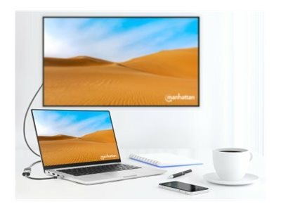 MANHATTAN USB-C auf HDMI-Adapter 4K 60Hz Alu Space grau MANHATTAN USB-C auf HDMI-Adapter 4K 60Hz Alu Space grau von Manhattan