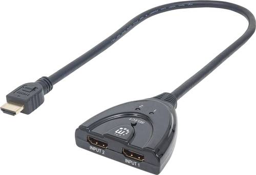 Manhattan 207416 2 Port HDMI-Switch LED-Anzeige, 3D-Wiedergabe möglich, vergoldete Steckkontakte 10 von Manhattan