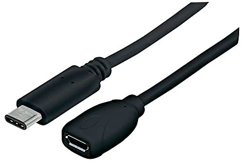 Manhattan 353335 USB 2.0 auf USB Typ C-Kabel Typ C-Stecker / Micro-B-Buchse 15 cm schwarz von Manhattan