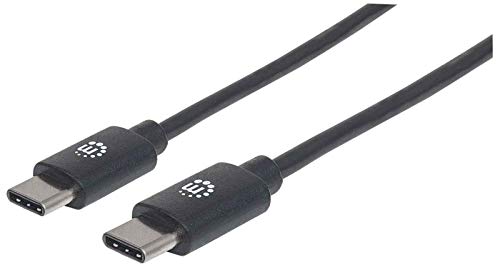 Manhattan 354875 USB 2.0 Typ C-Kabel Typ C-Stecker auf Typ C-Stecker 480 Mbit/s, 2m schwarz Manhattan 354875 USB 2.0 Typ C-Kabel Typ C-Stecker auf Typ C-Stecker 480 Mbit/s, 2m schwarz von Manhattan