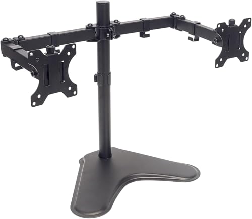 Manhattan 461559 Standfuß mit Monitorarm für zwei Monitore für zwei Displays von 13 Zoll bis 32 Zoll bis zu 8 kg zweifach schwenkbar schwarz Manhattan 461559 Standfuß mit Monitorarm für zwei Monitore für zwei Displays von 13 Zoll bis 32 Zoll bis zu 8 kg zweifach schwenkbar schwarz von Manhattan