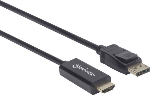 Manhattan DisplayPort / HDMI Adapterkabel DisplayPort Stecker, HDMI-A Stecker 1.00m Schwarz 152662 D von Manhattan