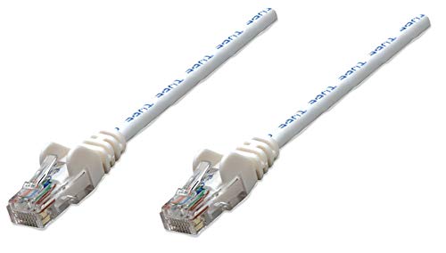 Manhattan Intellinet Patchkabel Cat5e 0,25m CCA U/UTP PVC Vergoldete Kontakte Snagless weiß 2 m von Manhattan