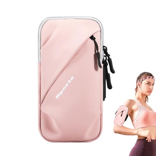 Manolyee Handy-Armtasche,Lauf-Handy-Armtasche - Sportarmtasche,Joggen, Fitnessstudio, Arm-Handgelenktasche, Armband-Handytasche, atmungsaktiver, wasserdichter Schlüsselhalter für Outdoor-Aktivitäten von Manolyee