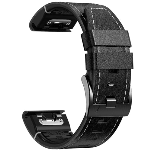 Maouira Stilvolles 26-mm Leder Armband Einfach Zu Wechselndes Band Leder Uhrenzubehör Tragbar Geeignet Für Smartwatches 7X 7 6X 6 von Maouira