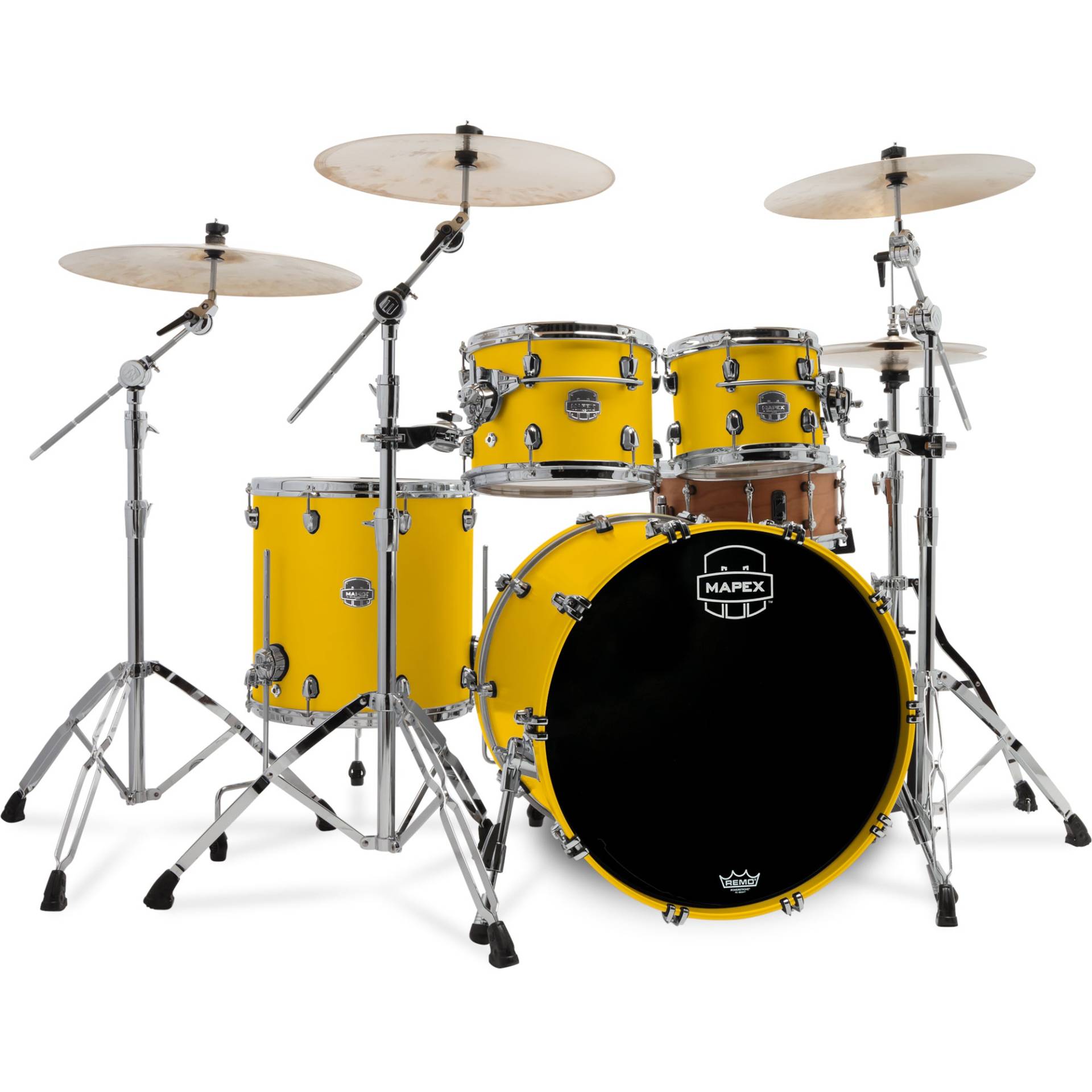 Mapex SE529XBPM Saturn Evolution Birch Stage Rock Tuscan Yellow 4-Piece Shell Set von Mapex