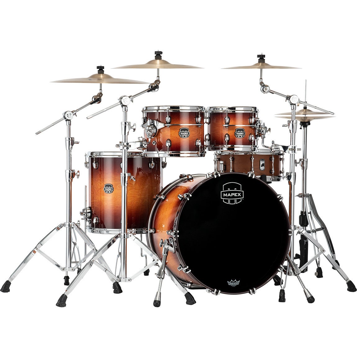 Mapex SE529XM Saturn Evolution Maple Rock Exotic Sunburst 4-Piece Shell Set von Mapex