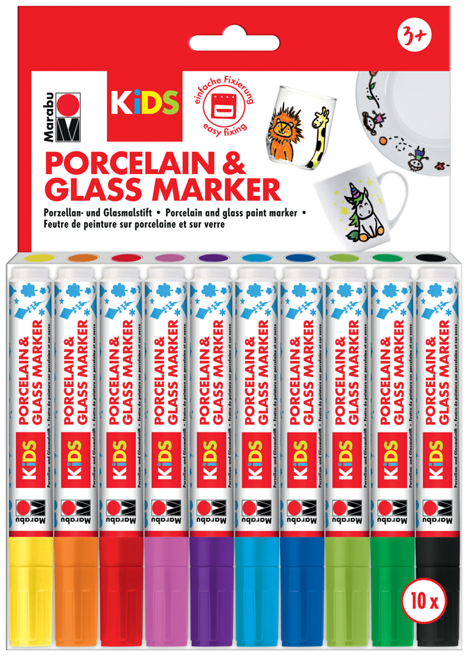 Marabu Marker , Porcelain & Glas KIDS, , MEGA FUN von Marabu