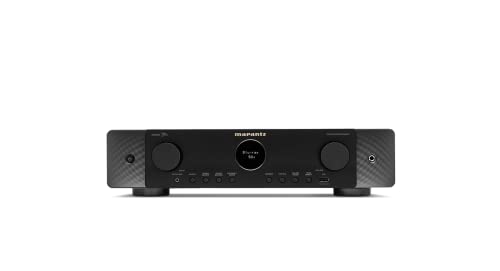 Marantz Cinema 70s 7.2-Kanal AV-Receiver, HiFi Verstärker, Alexa kompatibel, 6 HDMI Eingänge und 1 Ausgang, 8K-Video, Bluetooth, WLAN, Musikstreaming, Dolby Atmos, AirPlay 2, HEOS Multiroom, schwarz von Marantz