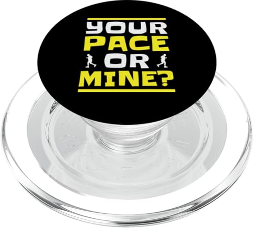 Dein Tempo oder mein Marathonläufer PopSockets PopGrip für MagSafe von Marathon Running Half Marathoner Runner Clothing