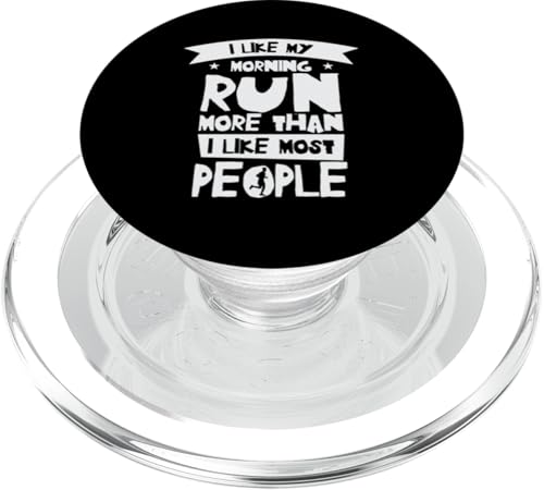 Ich mag meinen Morning Run Marathonläufer PopSockets PopGrip für MagSafe von Marathon Running Half Marathoner Runner Clothing